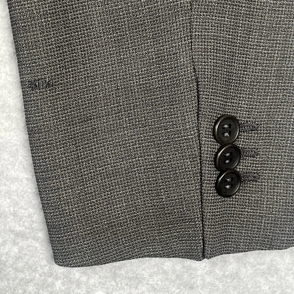 ARMANI Collezioni Blazer Wool Sport Coat Jacket Men 46 Brown 2 Button See Sz Pic